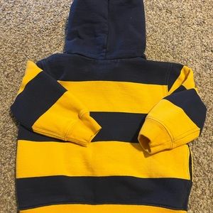 Polo by Ralph Lauren Yellow and Navy Striped Hoodie 18 month